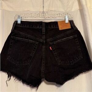 levi’s black jean shorts